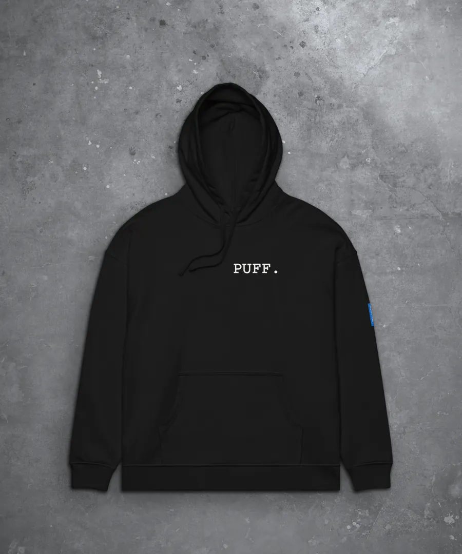 PUFF. Hoodie in Black