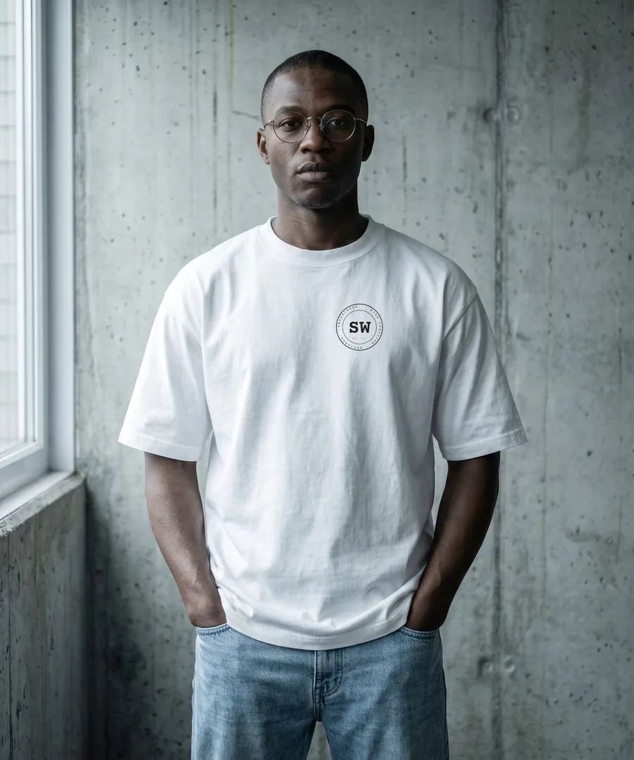 SEAL. Box Tee in White