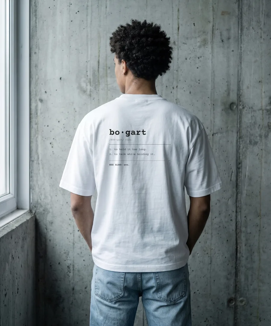 BOGART. Box Tee in White, back