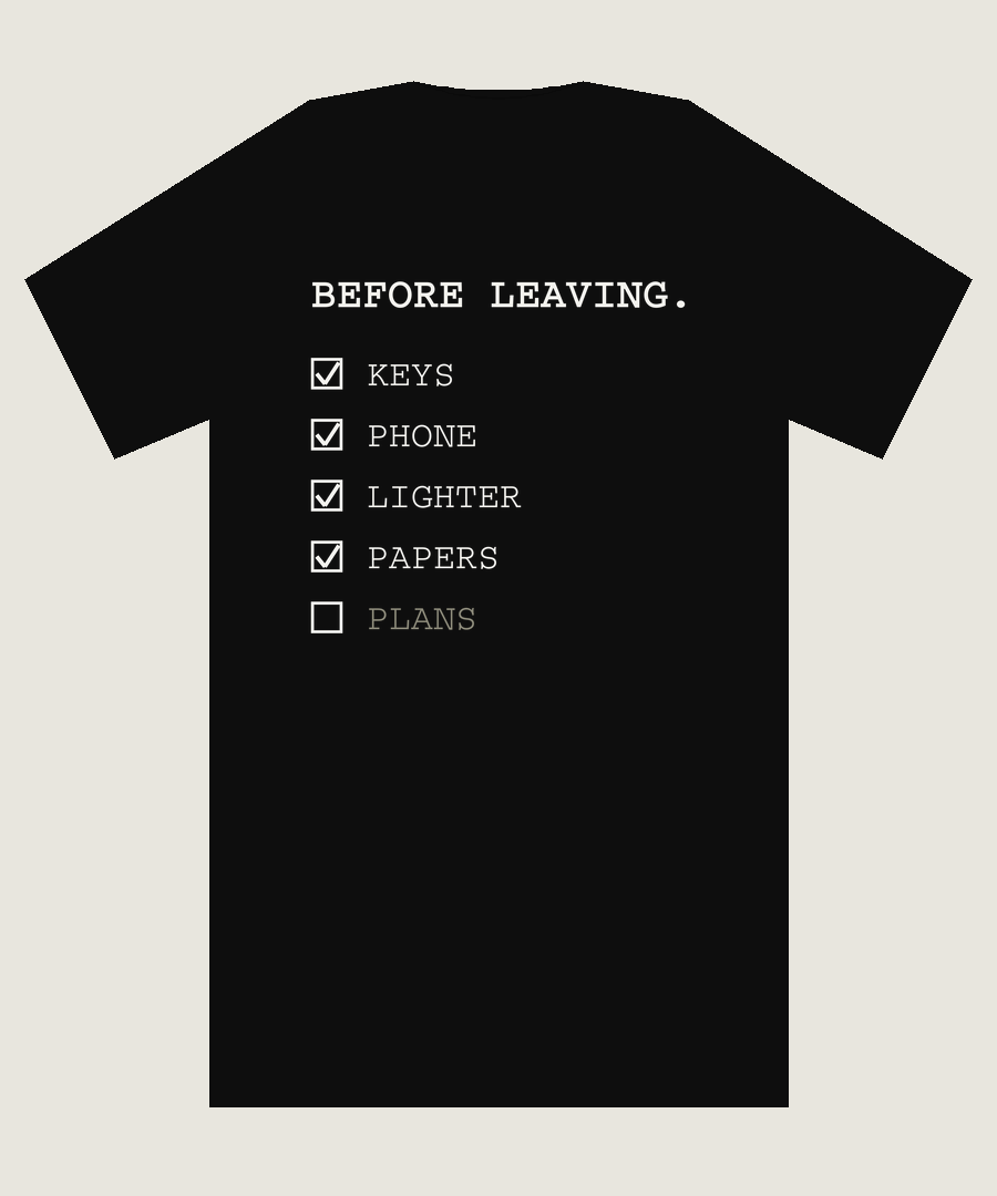 BEFORE LEAVING. Box Tee