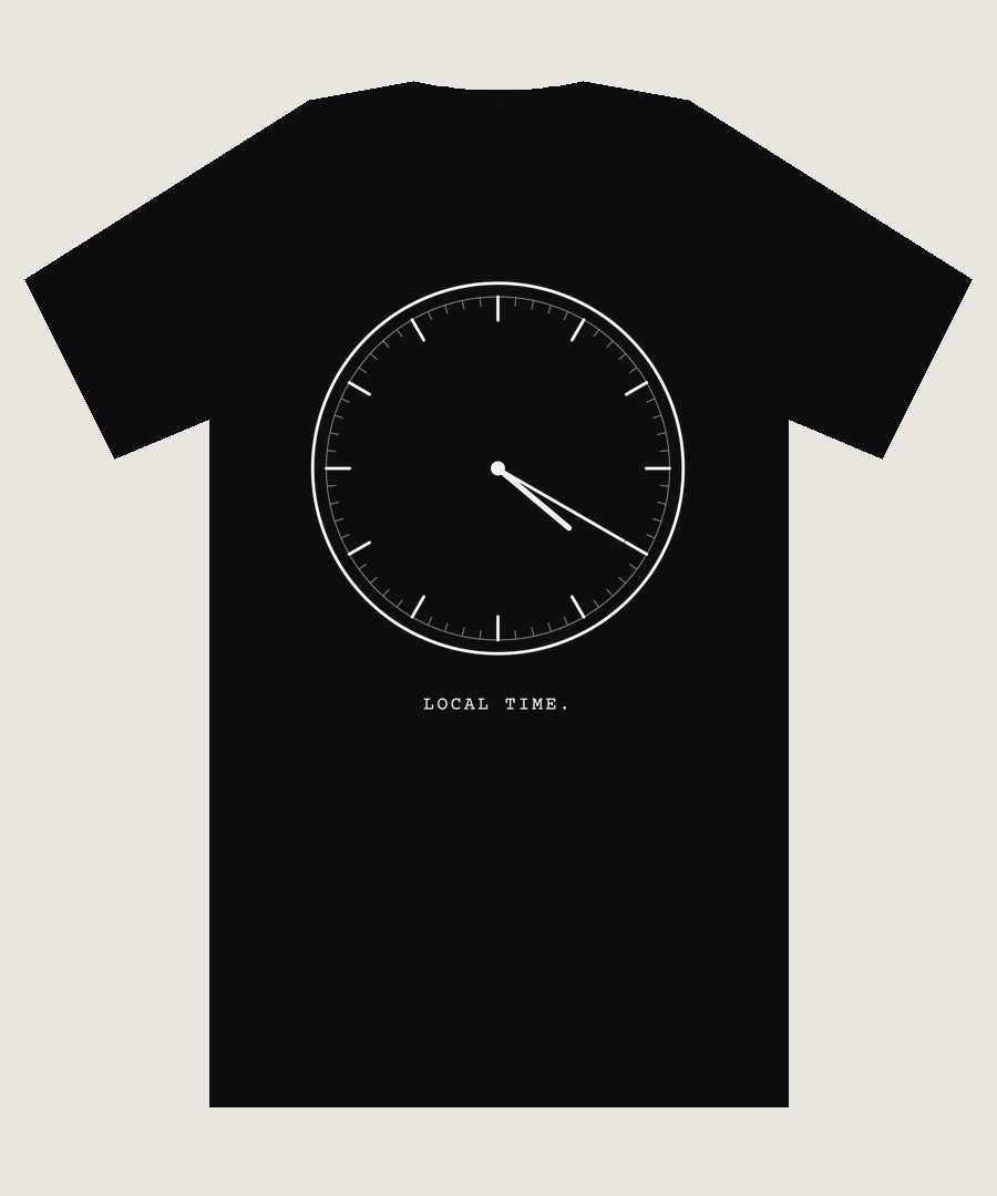 CLOCK. Box Tee