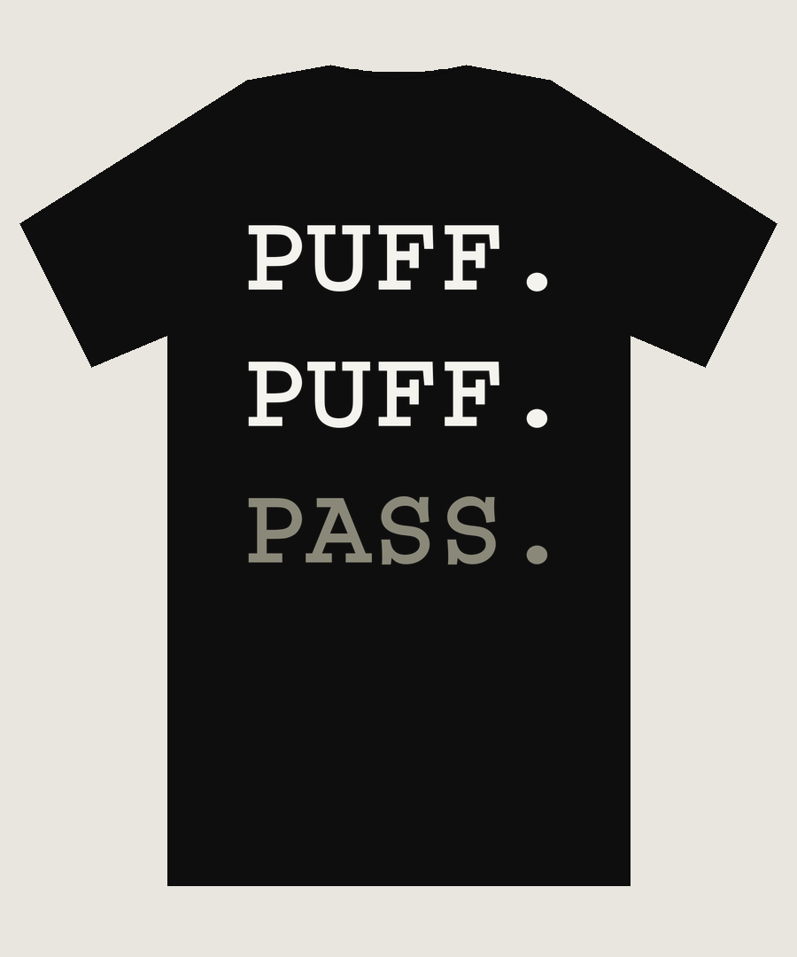 PUFF. PUFF. PASS. Box Tee