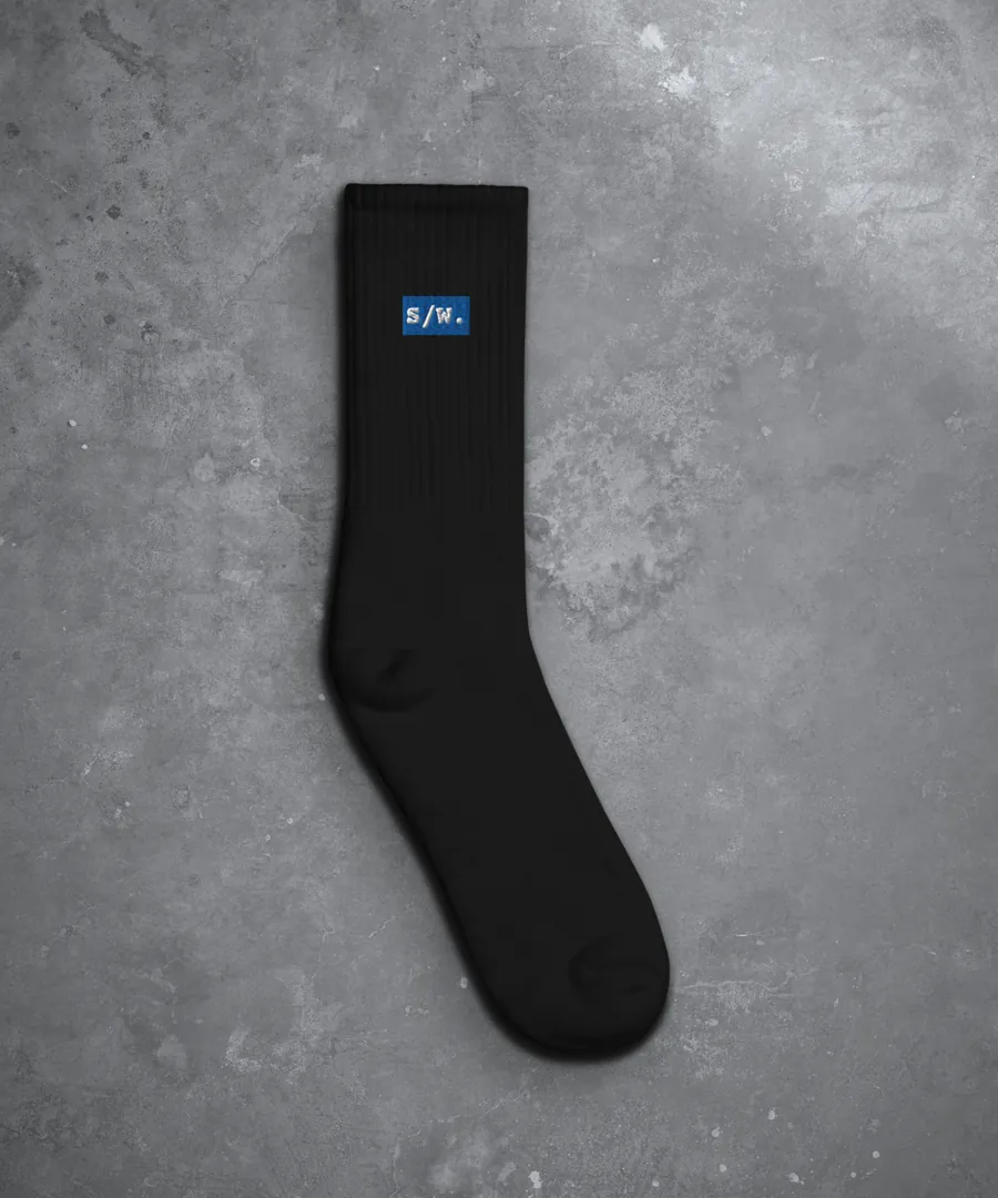S/W. Crew Socks in Black